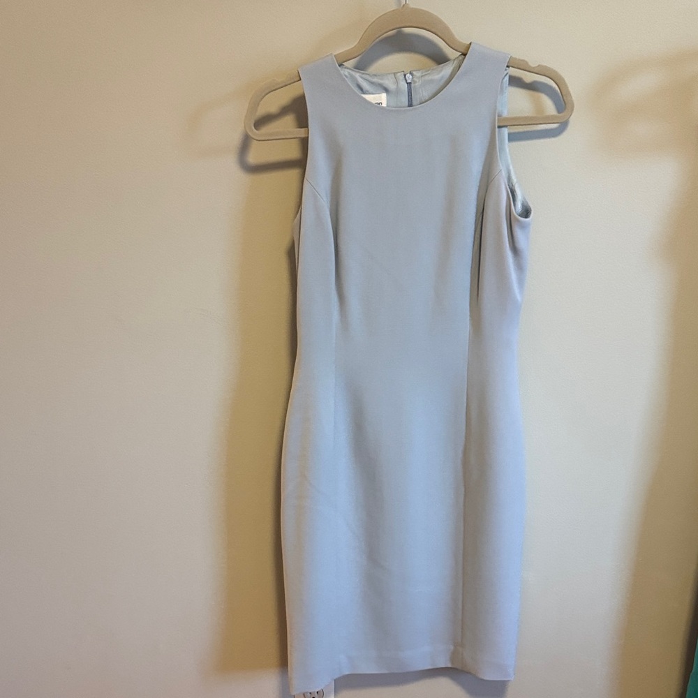 Rena Rowan Soft Blue Sleeveless Midi Dress